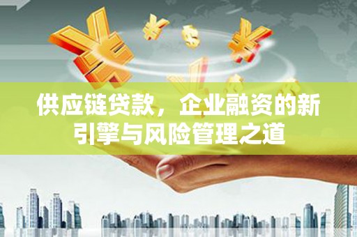 叶县供应链贷款，企业融资的新引擎与风险管理之道