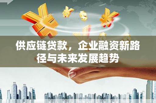丰宁供应链贷款，企业融资新路径与未来发展趋势