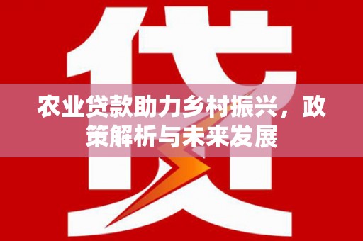 兴业农业贷款助力乡村振兴，政策解析与未来发展
