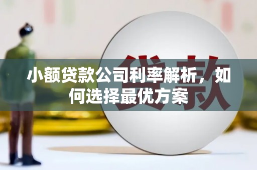 南丹小额贷款公司利率解析，如何选择最优方案