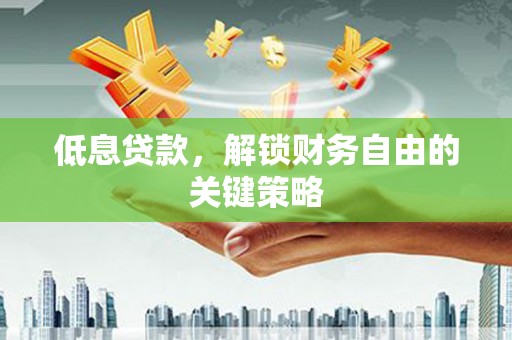 卓尼低息贷款，解锁财务自由的关键策略