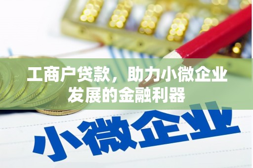 旅顺口工商户贷款，助力小微企业发展的金融利器