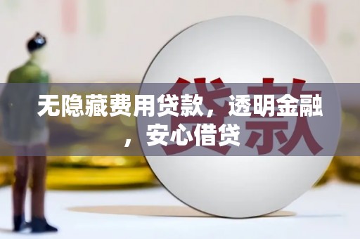 宁江无隐藏费用贷款，透明金融，安心借贷