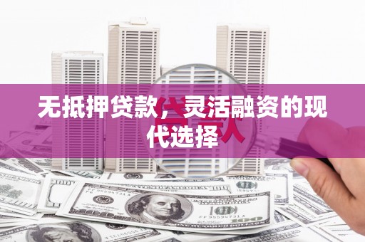 海盐无抵押贷款，灵活融资的现代选择