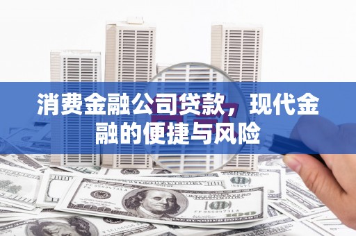 娄烦消费金融公司贷款，现代金融的便捷与风险